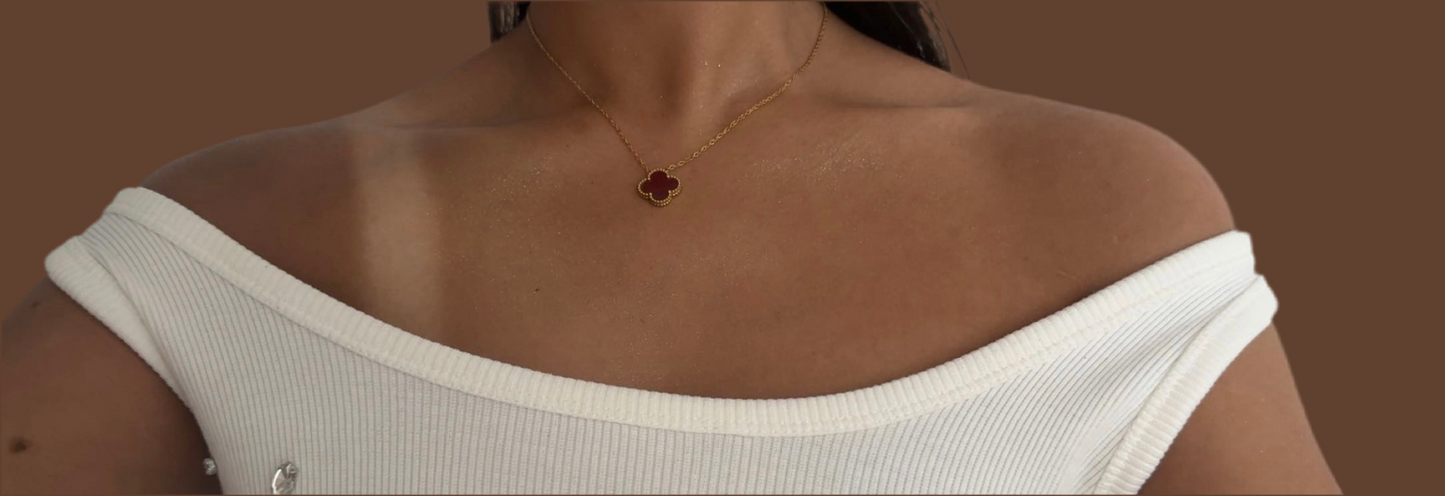 COLLIER SYANA BORDEAUX